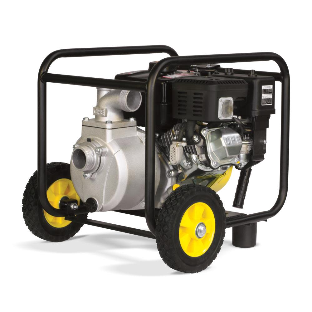 66520R REFURBISHED Champion  2" Semi Trash Pump w/ Wheel and Hose Kit 