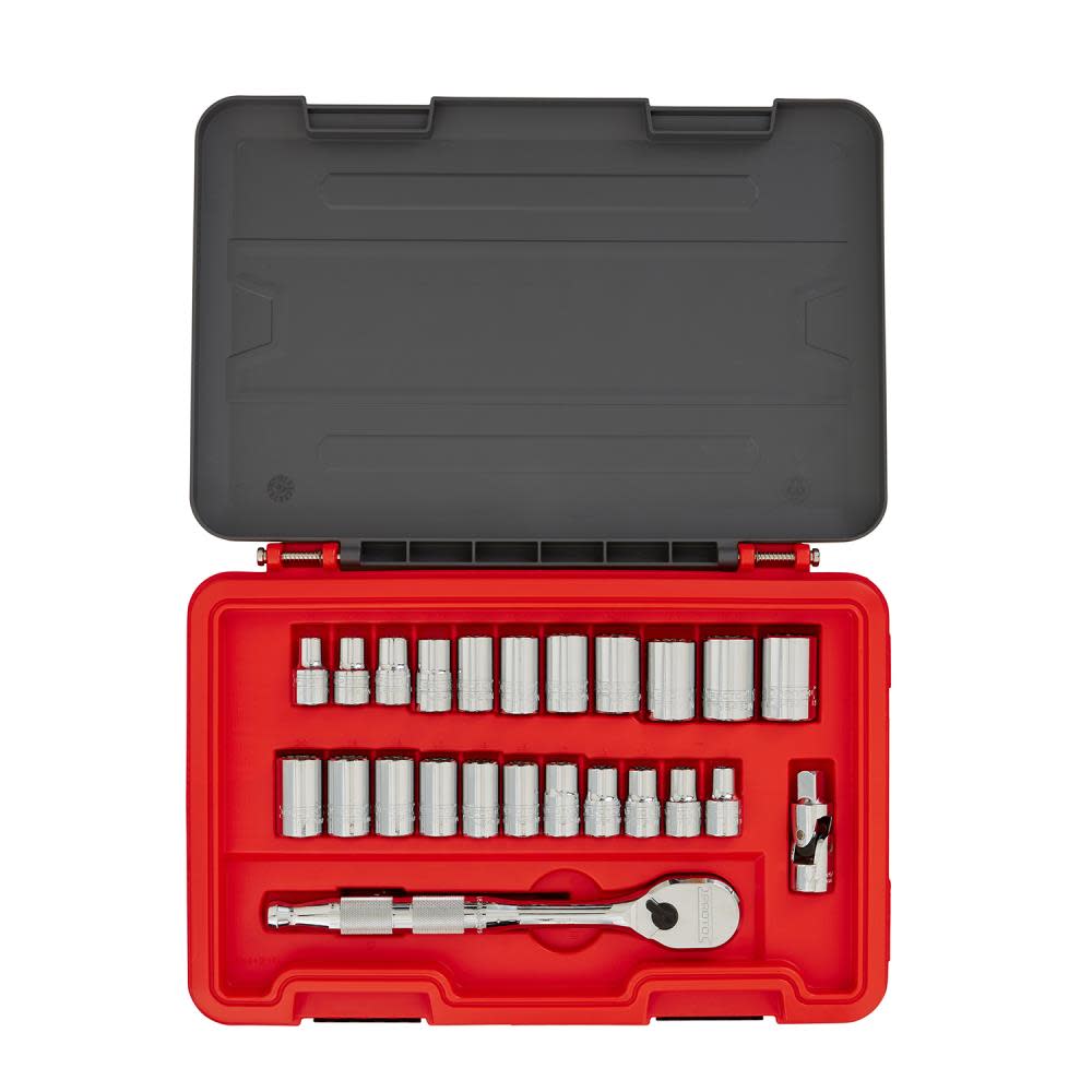 

Proto Socket Set 1/2 DR SAE & MM 12pt AERO 25pc