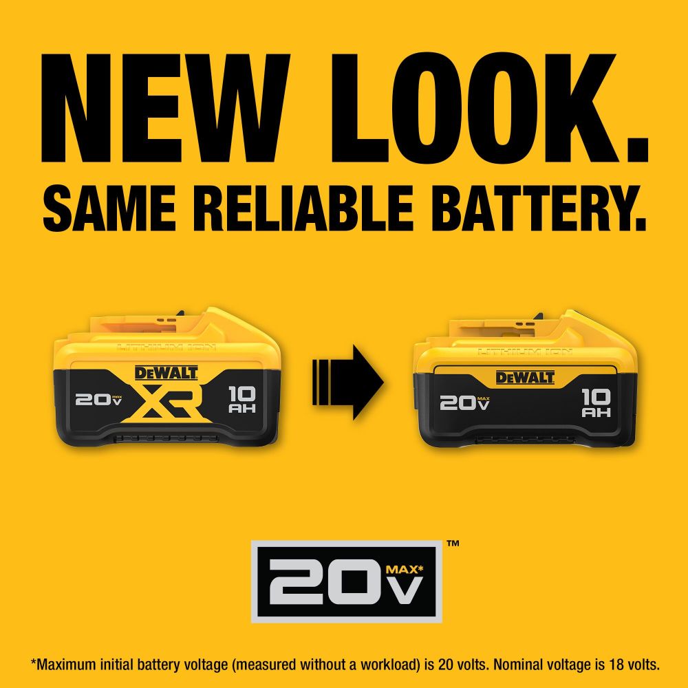 DEWALT 20V MAX XR 10Ah Lithium Ion Battery DCB210 Acme Tools