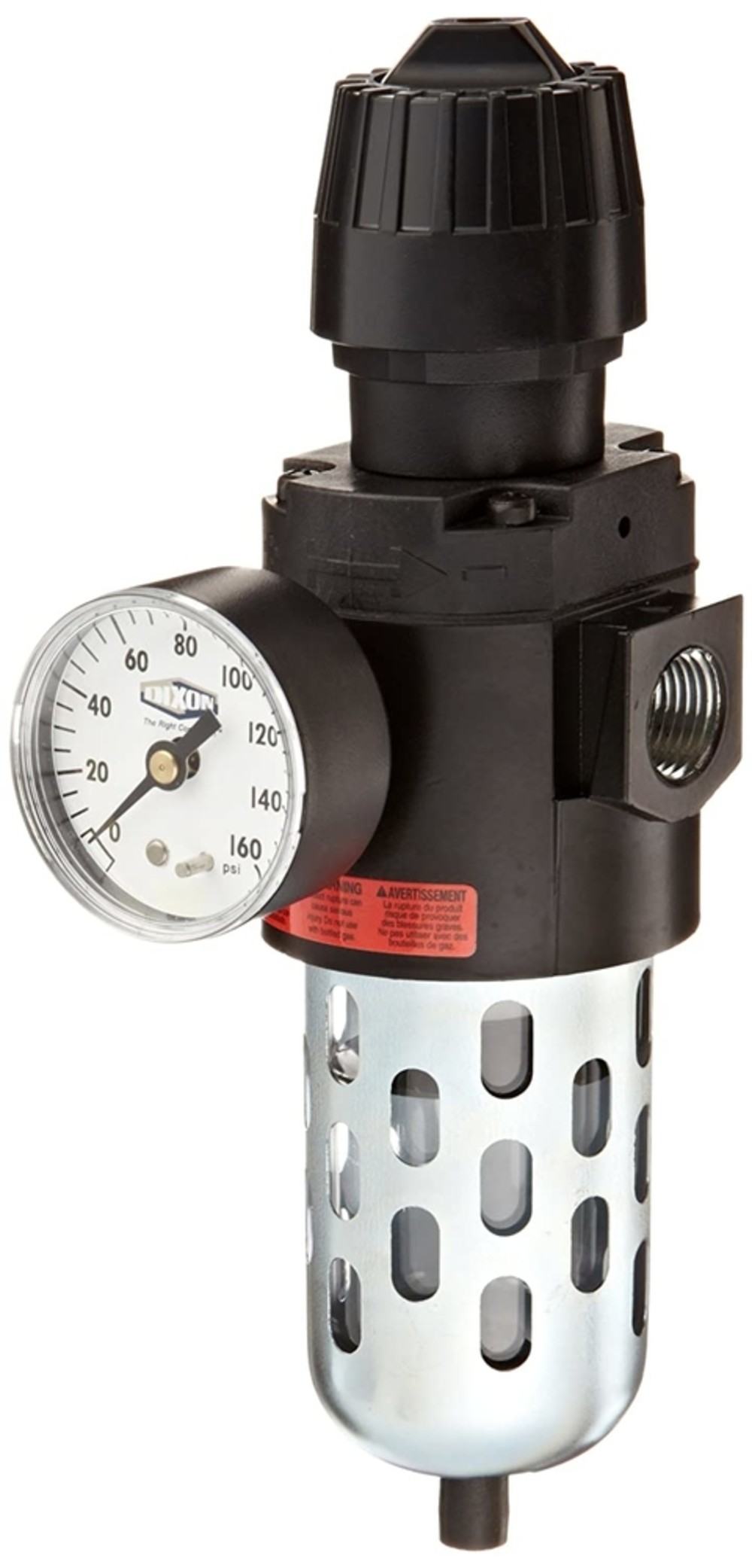 

Dixon Valve and Coupling CB6 Compact Filter/Regulator Manual Transparent Bowl with Guard 70 SCFM 1/2"