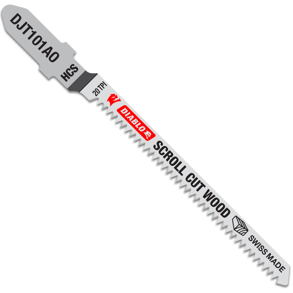 

Diablo Tools 3-1/4" High Carbon Steel T-Shank Jig Saw Blades for Scroll Cuts