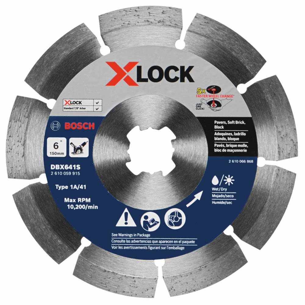 

Bosch 6" X LOCK Segmented Diamond Blade