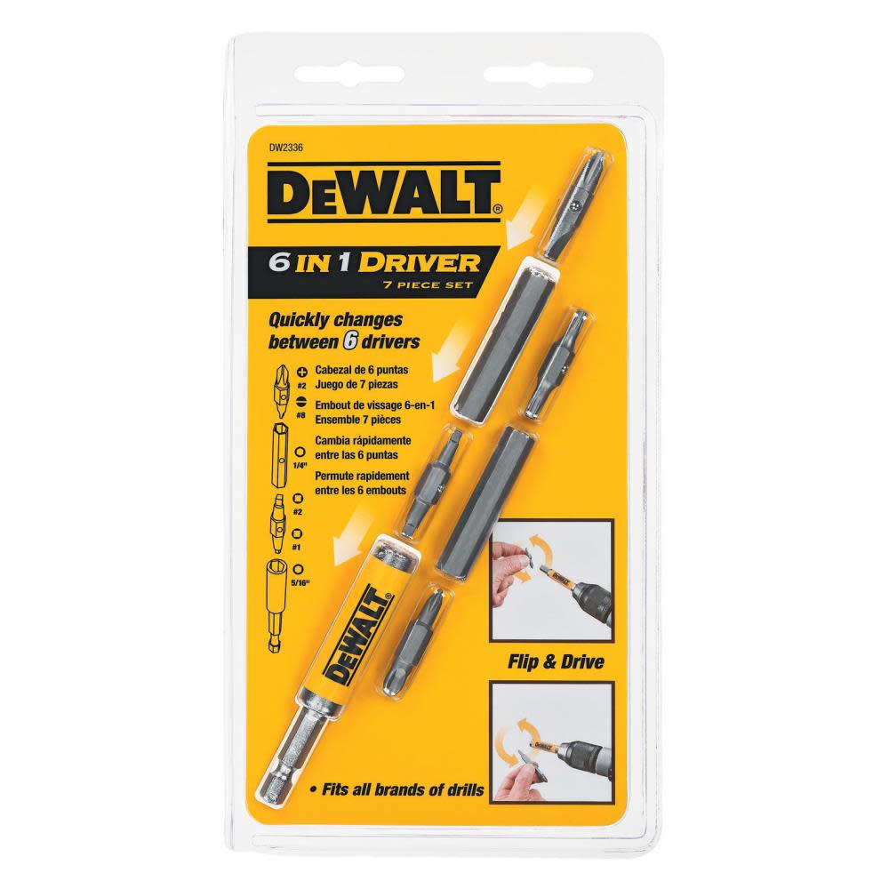 7 piece 6-in-1 Drive Set