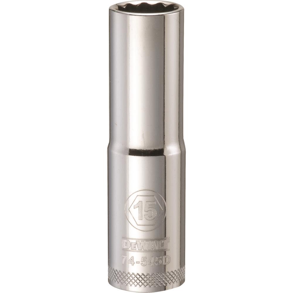 

DEWALT Socket 12 Point 1/2" Drive Deep 15 MM