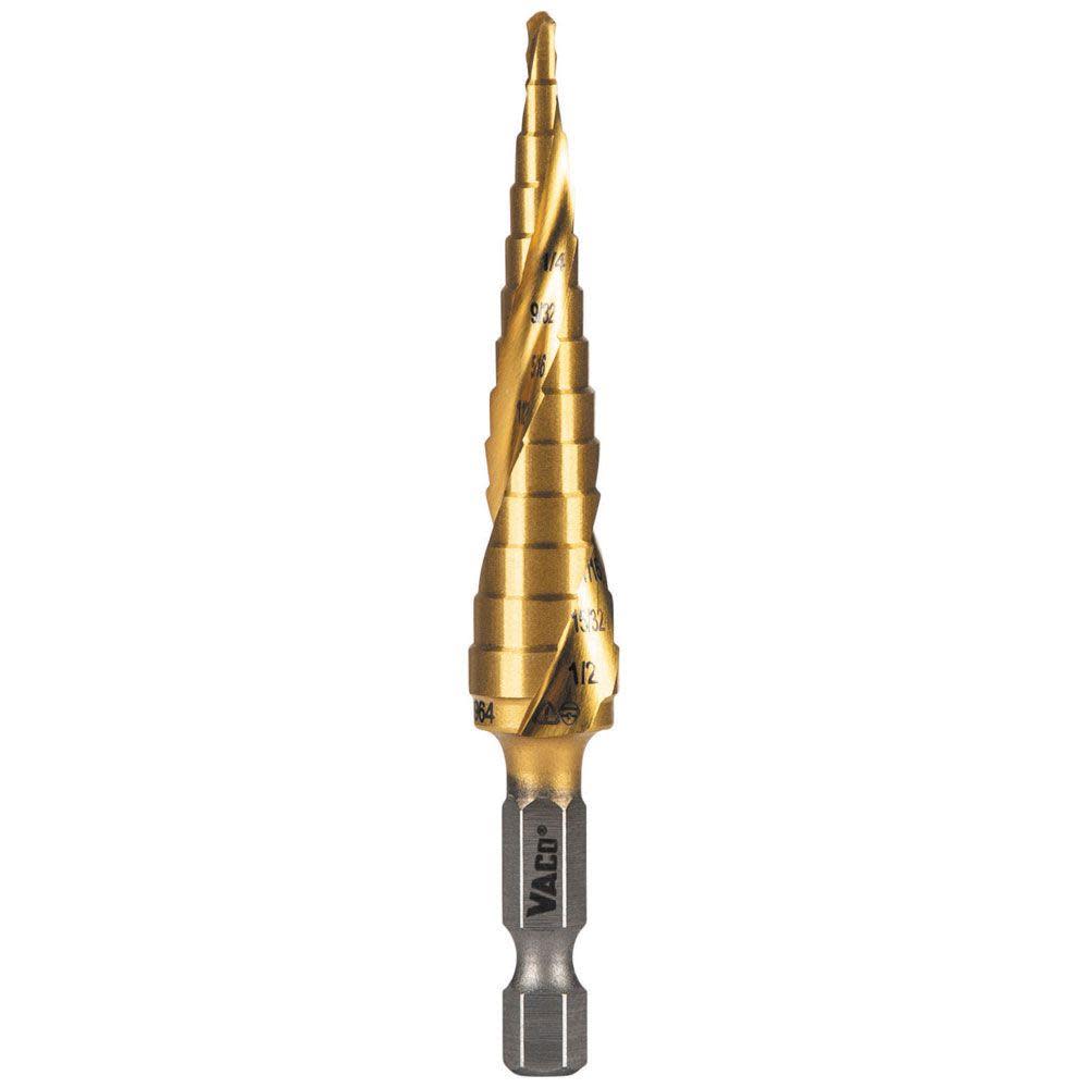 

Klein Tools 1/8" to 1/2" Step Drill Bit VACO