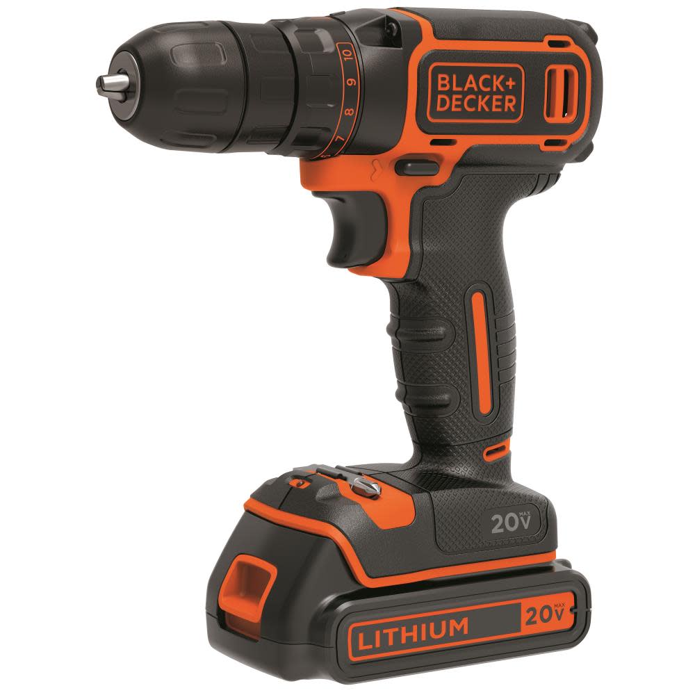 

Black and Decker 20V MAX Lithium Drill/Driver Kit