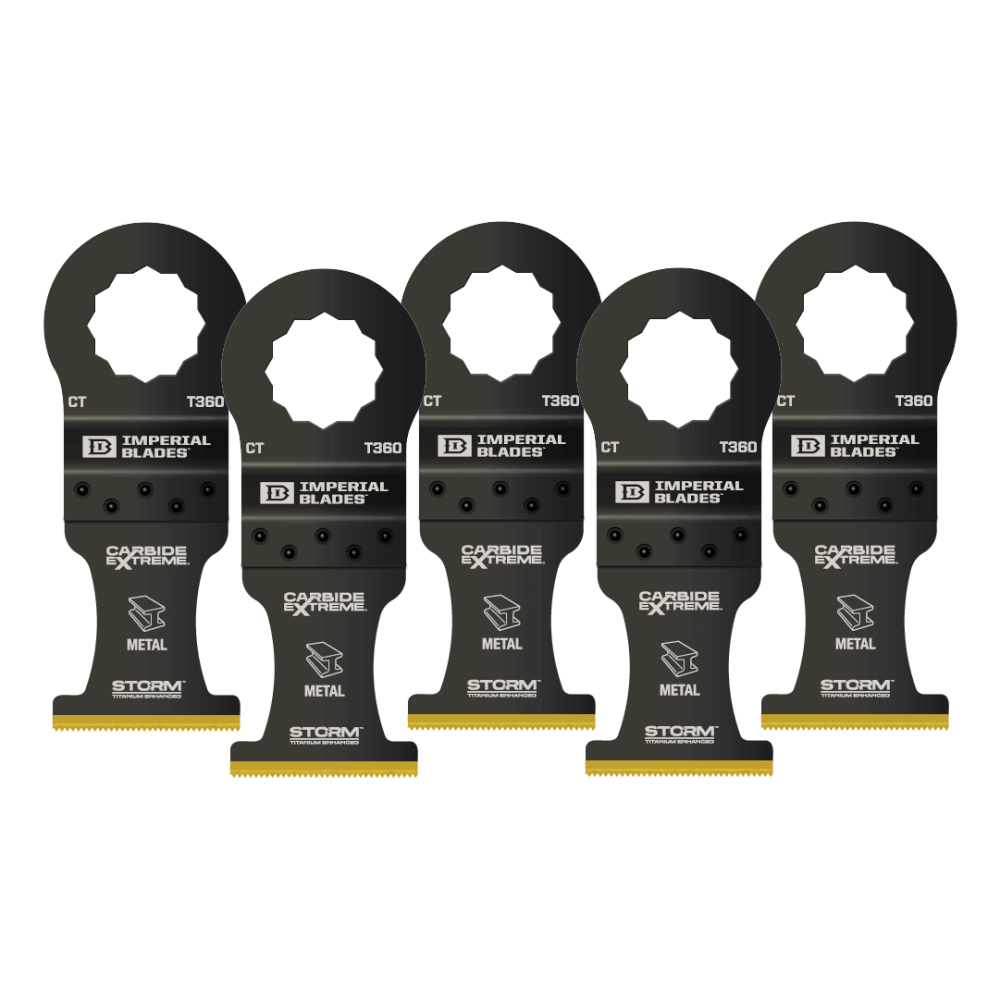 

Imperial Blades SuperCut 1-3/8" Carbide Extreme Storm Titanium Metal Blade 5PC