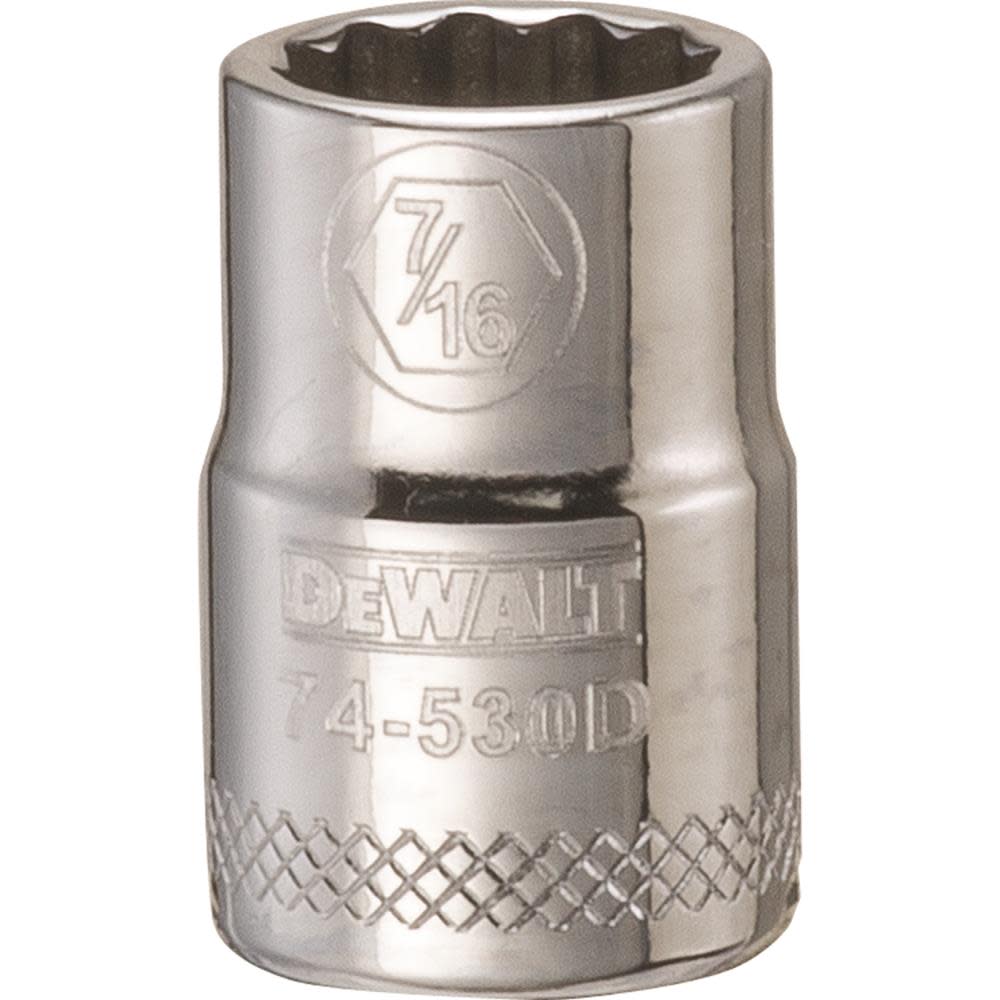 

DEWALT Socket 12 Point 3/8" Drive 7/16" SAE