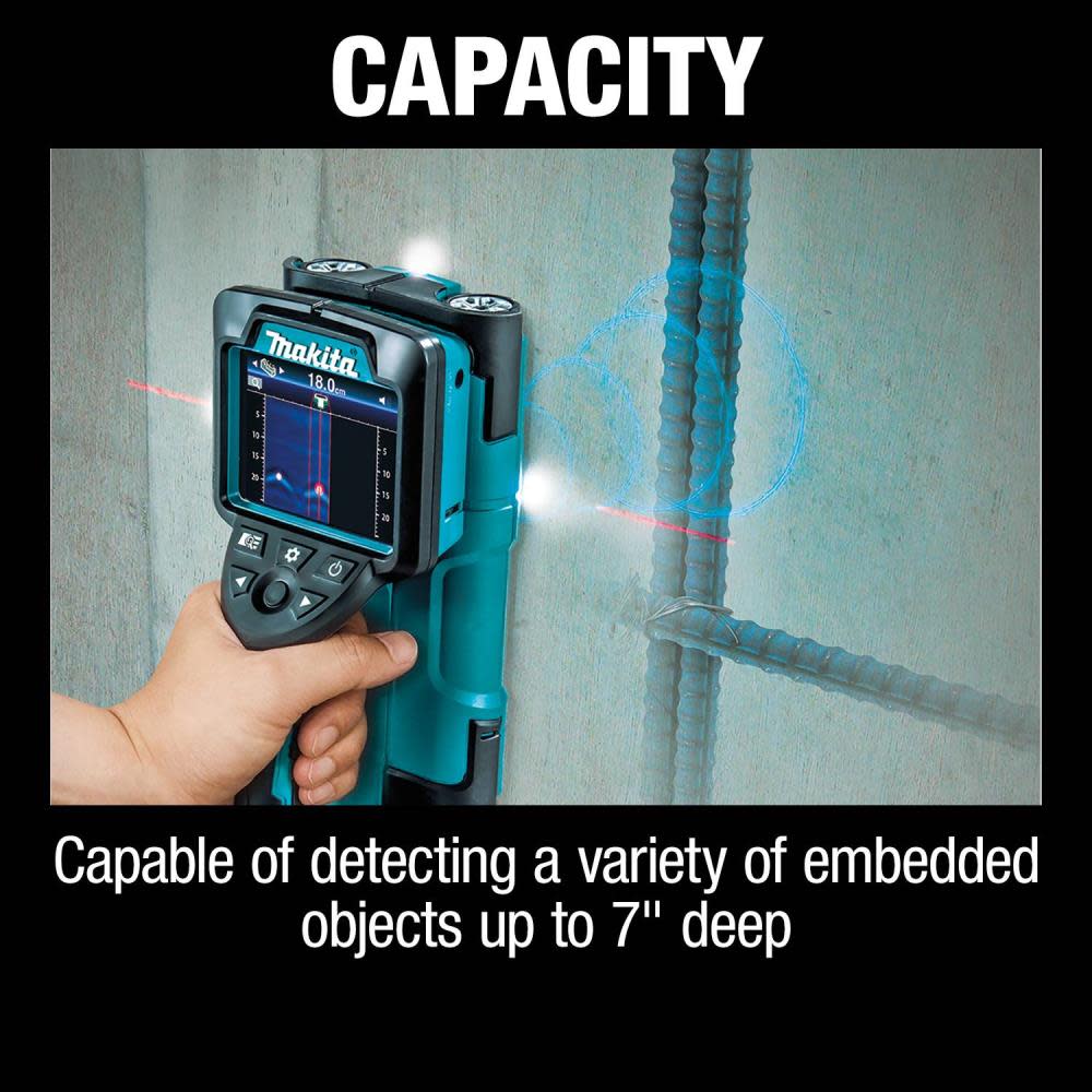 Makita 18V LXT Multi Surface Scanner Bare Tool with Interlocking Storage Case DWD181ZJ Acme Tools
