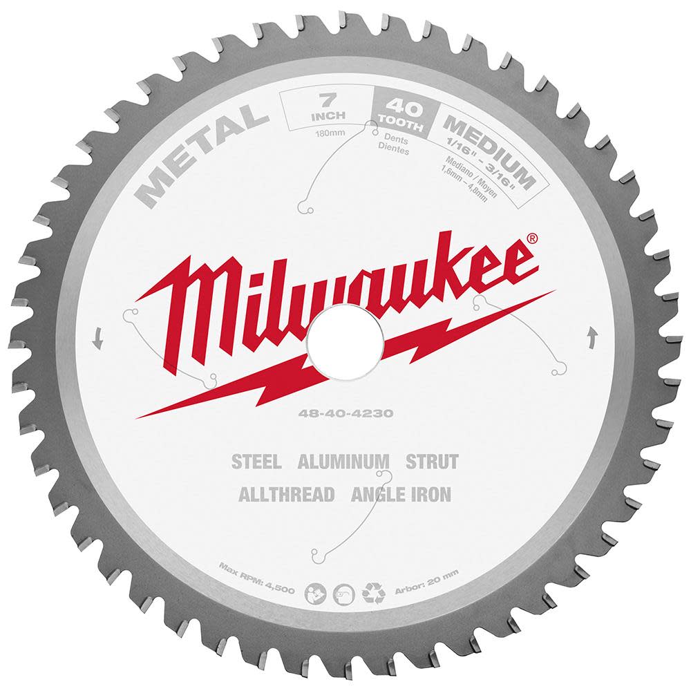 

Milwaukee 7 in. Metal Cutting Circular Saw Blade