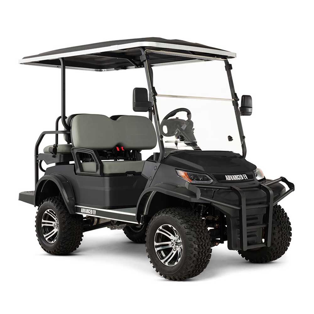 

Advanced EV ADVENT 4L Golf Car 48V Lifted Electric 2+2 Black