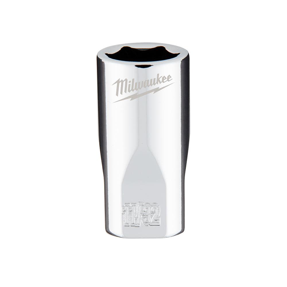 

Milwaukee 1/4 in. Drive 11/32 in. SAE 6-Point Socket
