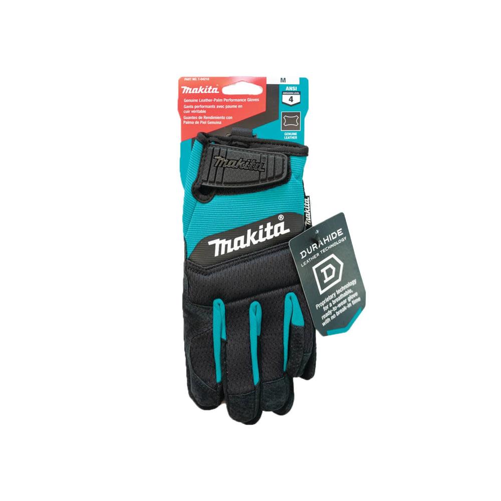 Makita Performance Gloves Genuine Leather Palm T-04210M150