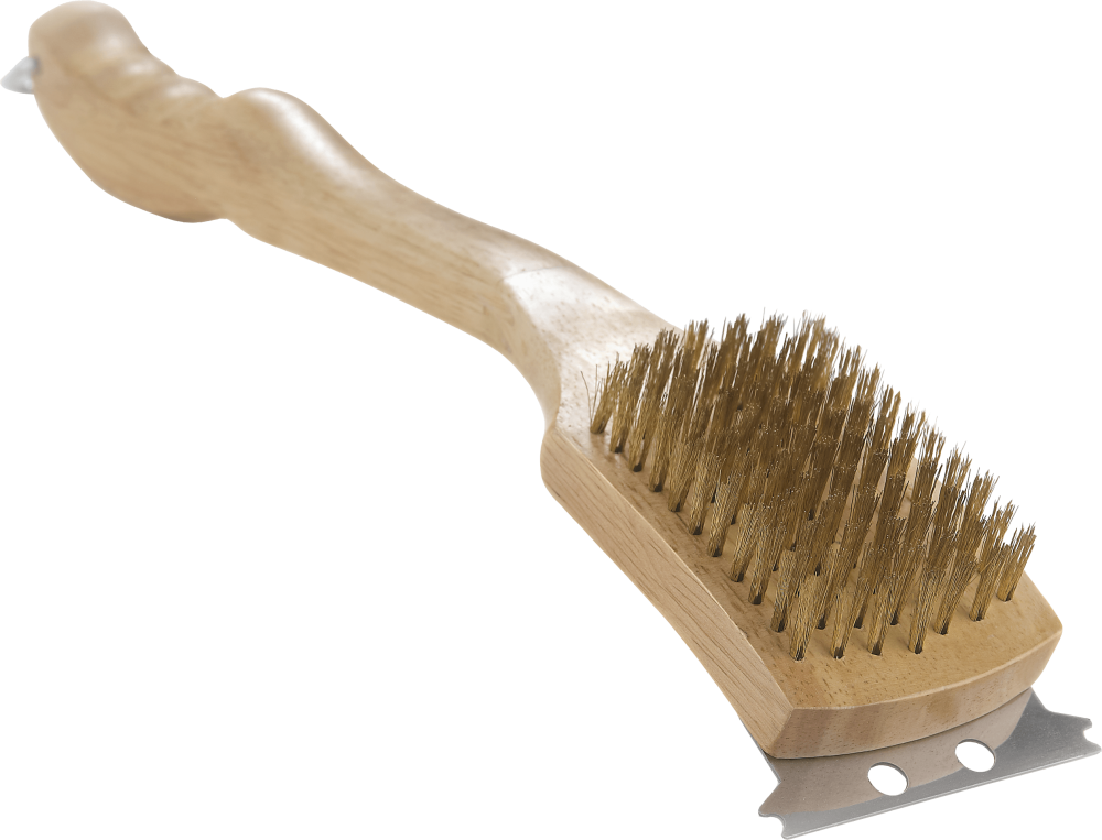 

Grill Brush with Brass Bristles