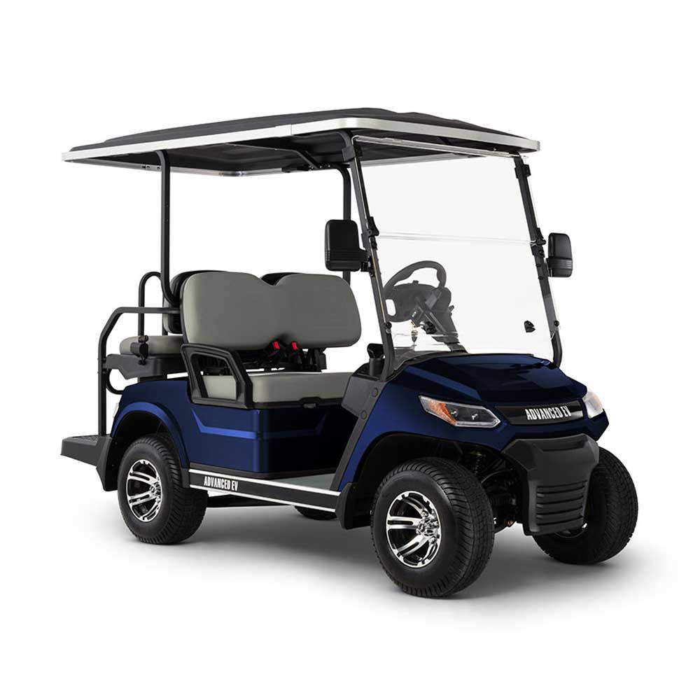 

Advanced EV ADVENT 4 Golf Car 48V Electric 2+2 Metalic Blue