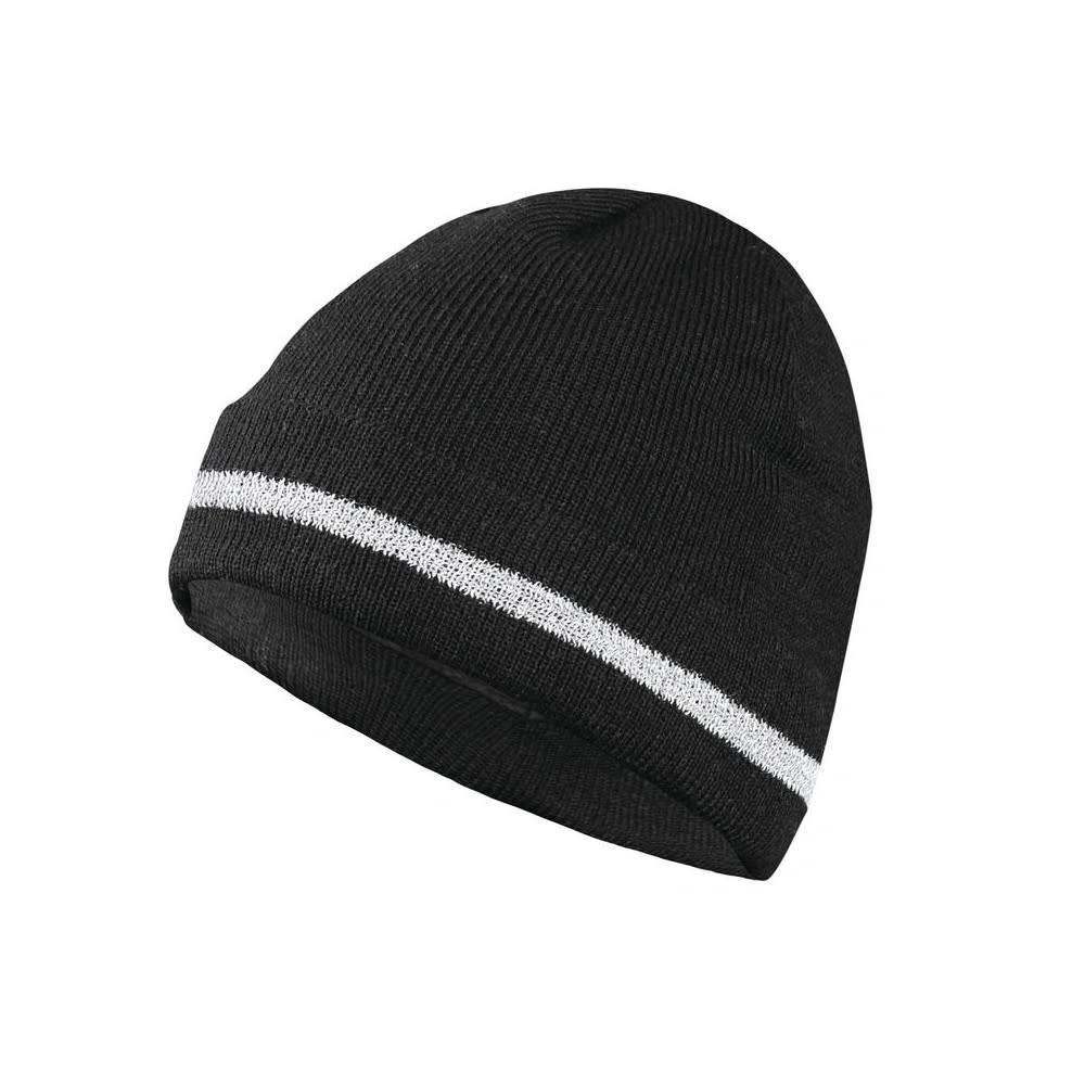 Occunomix Black Hi-Viz Knit Cap with Polyester Lining One Size Fits Most