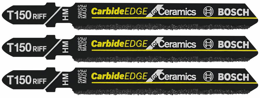

Bosch 3 pc. 3-1/4 In. 50 Grit Carbide Edge for Ceramics T-Shank Jig Saw Blades