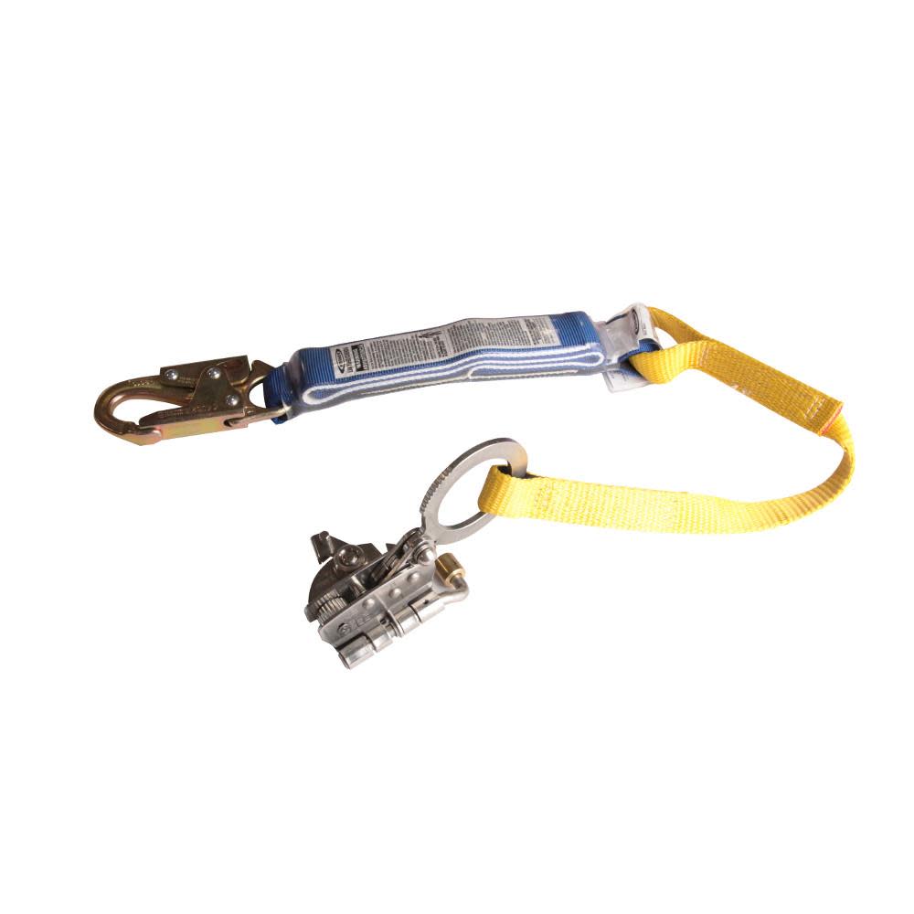 Werner 3Ft SS Trailing Rope Grab with Shock Absorbing Lanyard