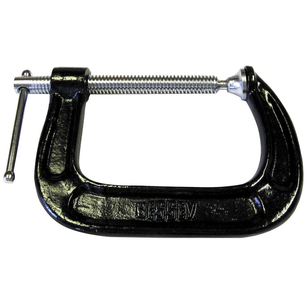 

Bessey Malleable cast C-clamp 5 in. opening 3-1/4 in. throat - 1200 lb load limit