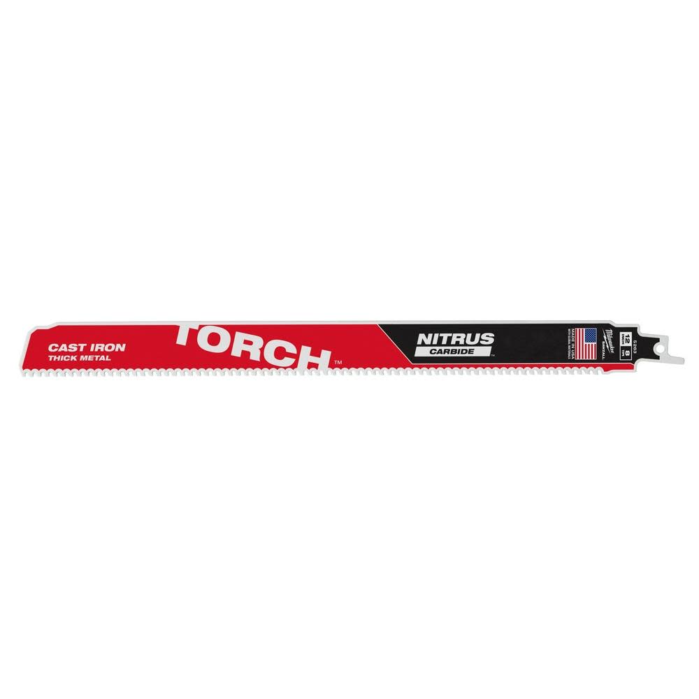 

Milwaukee 12" 7TPI The TORCH for CAST IRON with NITRUS CARBIDE 1PK