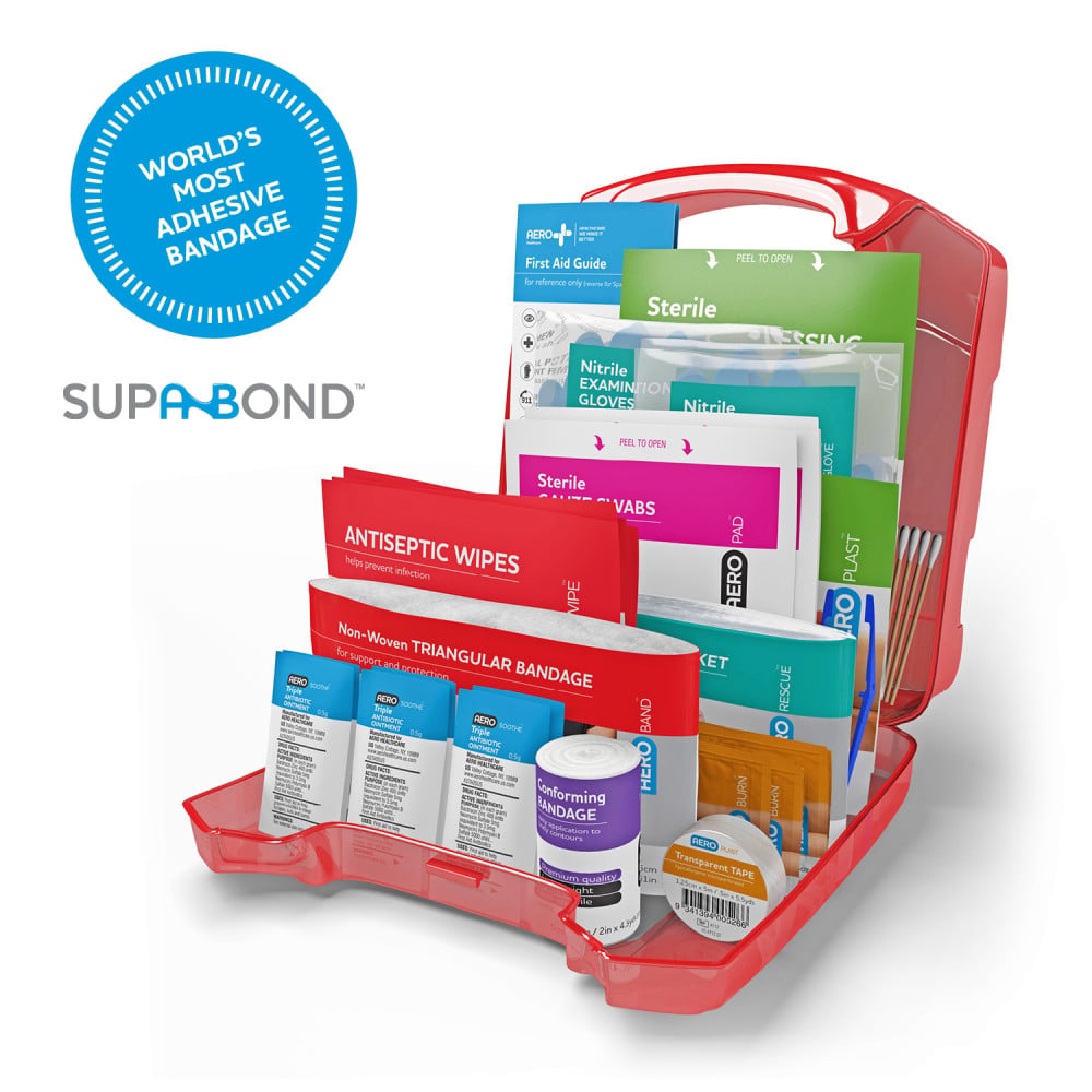 Aero Healthcare SUREFILL 10 Series First Aid Kit - Retail Plastic Case