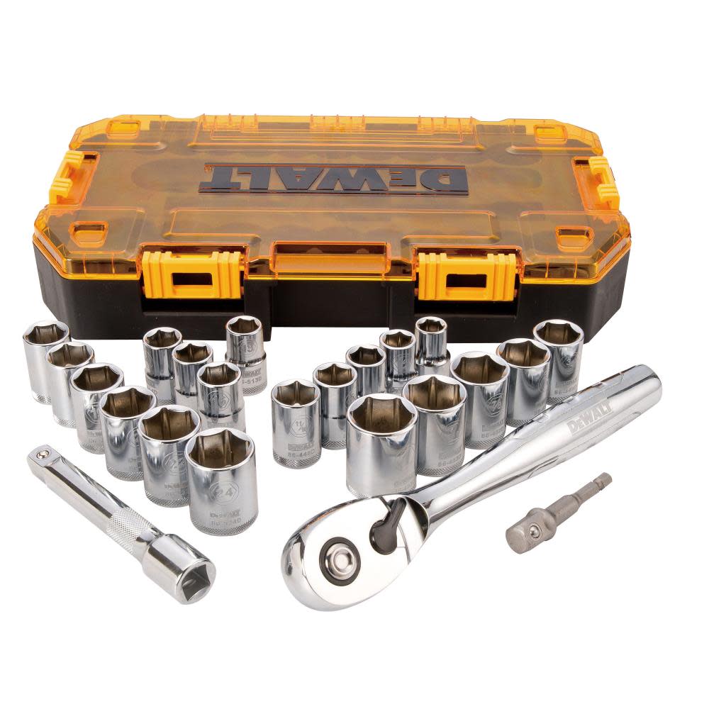 

DEWALT 23 piece 1/2 In. Drive Socket Set
