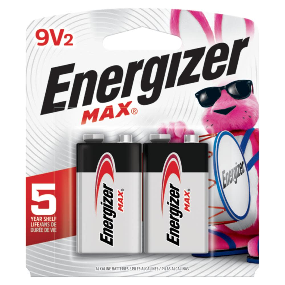 

Energizer MAX Alkaline 9V Batteries 2 pack