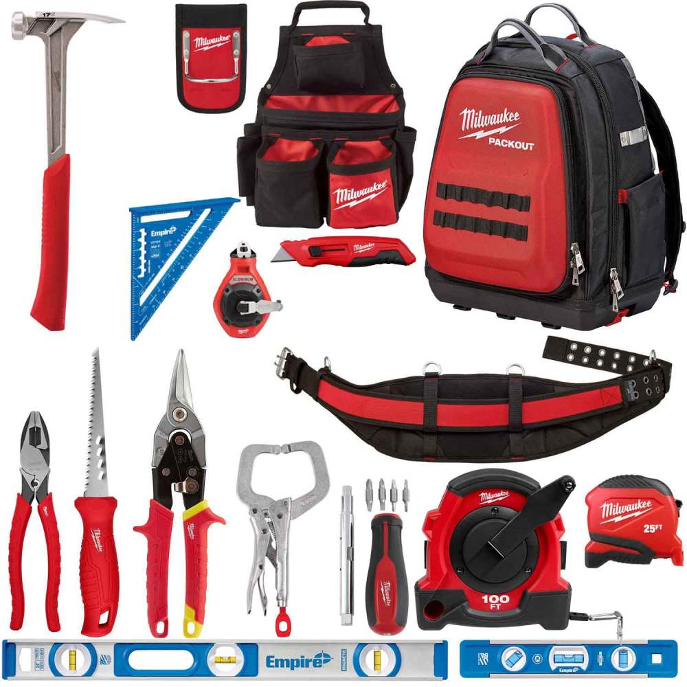 View Milwaukee Standard General Contractor Apprentice Hand Tool Kit