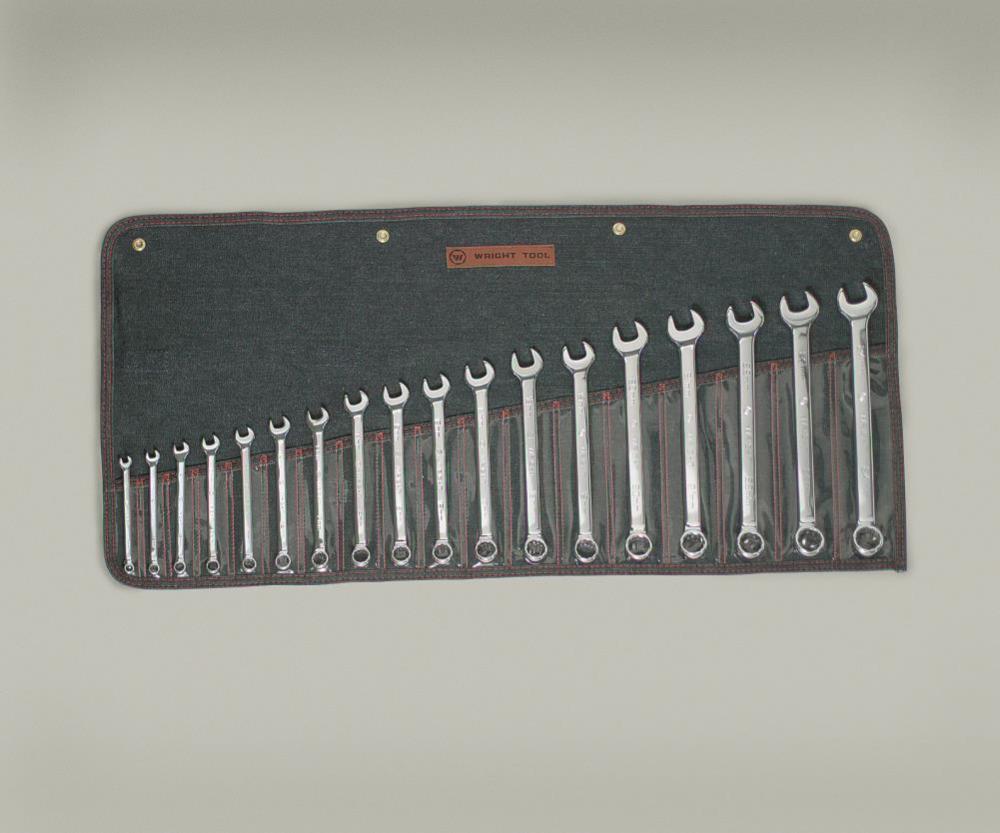 

Wright Tool 18 pc. Full Polish Metric Combination Wrenches 7 mm to 24 mm