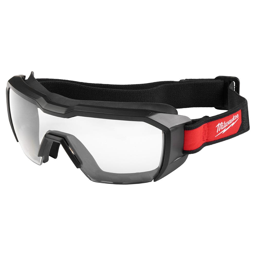 Milwaukee Vented Low-Profile Goggles - Clear Dual Coat Lens 48-73