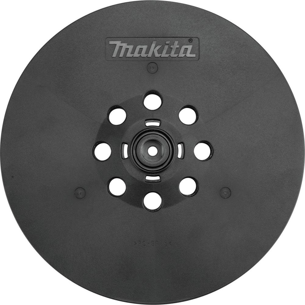 Makita 9 Inch Round Sanding Backing Pad, Hook & Loop, Soft, for XLS01 image number null