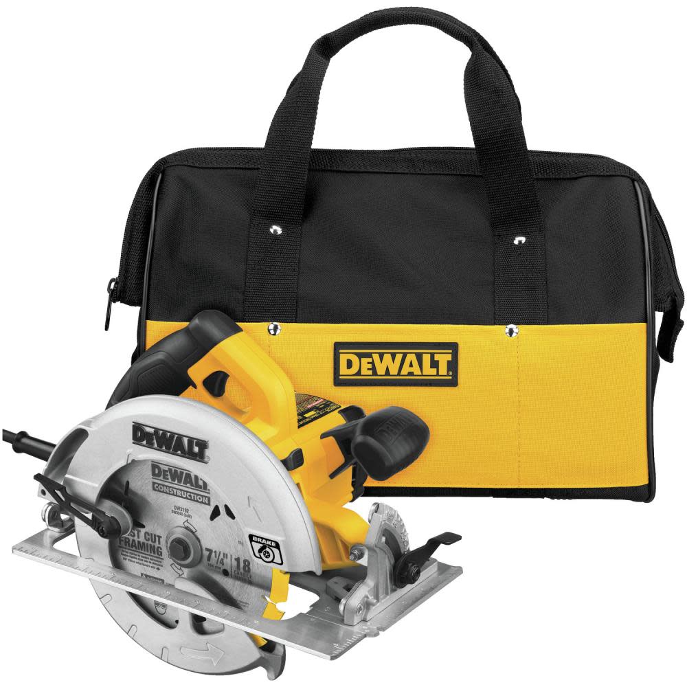 

DEWALT 7-1/4-in Lightweight Circular Saw with Electric Brake