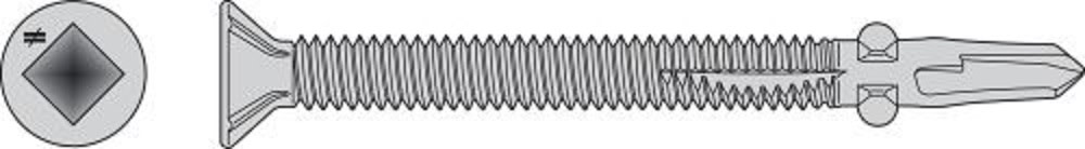 

Simpson Strong-Tie Self-Drilling 3 1/4" Flat-Head Screw with Wings - 1000 Quantity