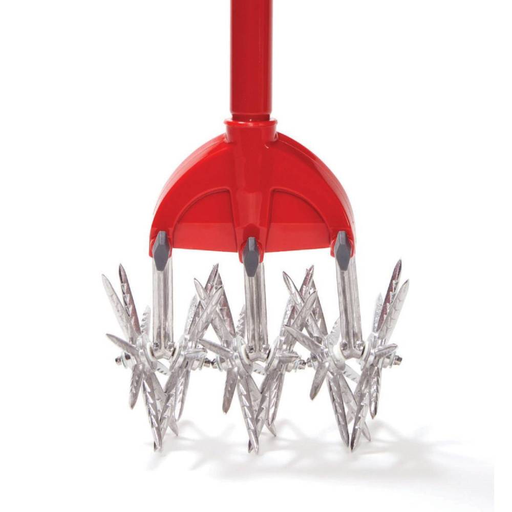 Garden Weasel 54.5 Inch Height Durable Steel 4-IN-1 Tiller