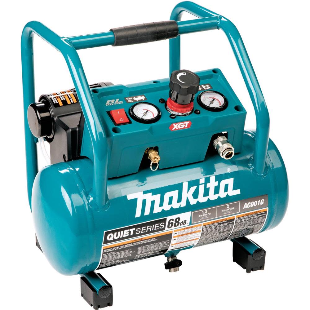 Makita 40V max XGT 2 Gallon Quiet Series Compressor (Bare Tool) image number null