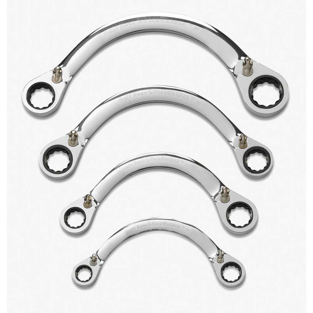 

GEARWRENCH 4 pc Sae Half Moon Reversible Double Box Ratcheting Wrench Set