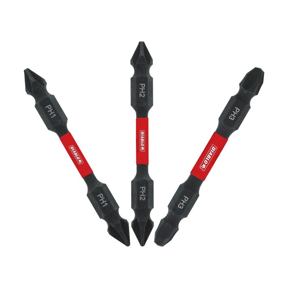 

Diablo Tools 2-3/8" Double-Ended Phillips Drive Bit Assorted Pack