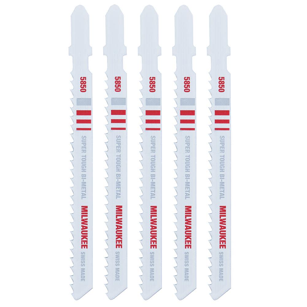 

Milwaukee 4 in. 8 TPI Bi-Metal Jig Saw Blades 5PK