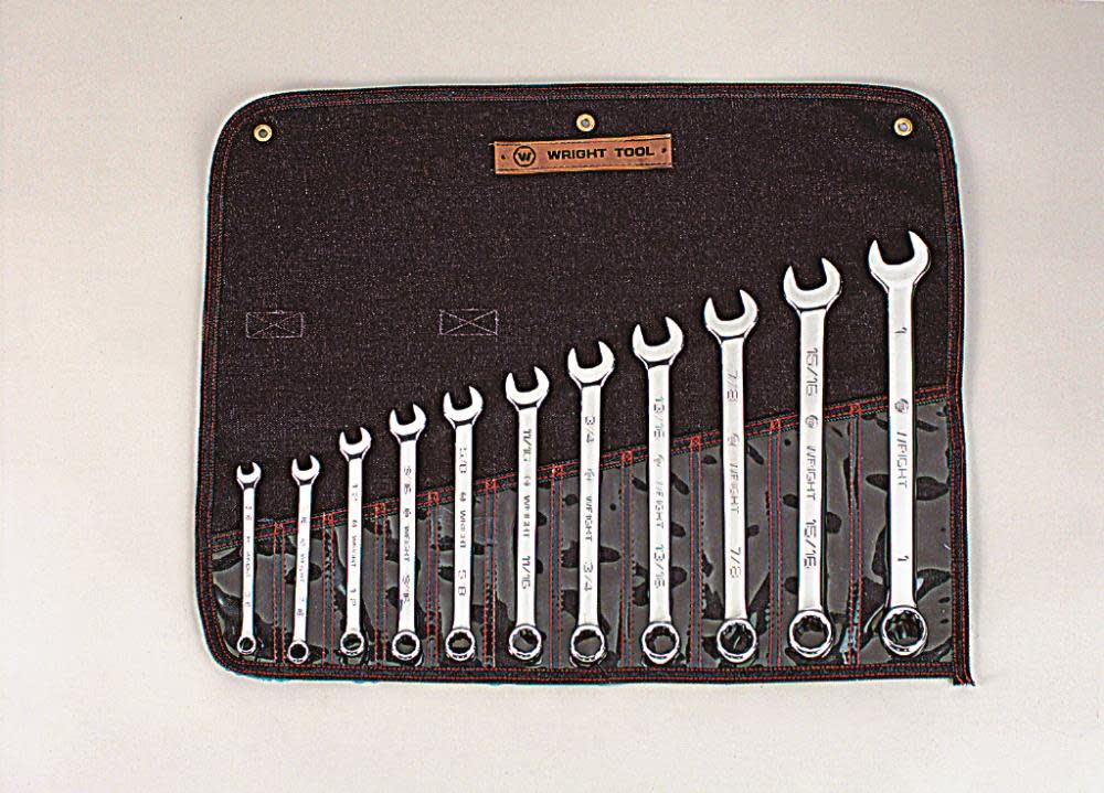 

Wright Tool 11 pc. Full Polish Combination Wrench Set 3/8 In. to 1 In. 12 pt