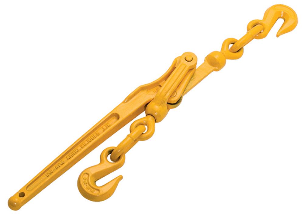 

SCC 3/8 In. to 1/2 In. Lever Chain Binder Yellow Lacquer Finish 9200 Lbs. WLL