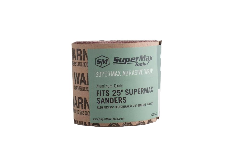 Supermax Tools 100Grit abrasive Wrap for the 25 In. Drum Sander and 24