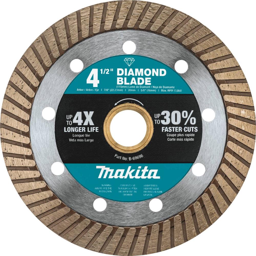 

Makita 4-1/2 In. Diamond Blade Turbo General Purpose