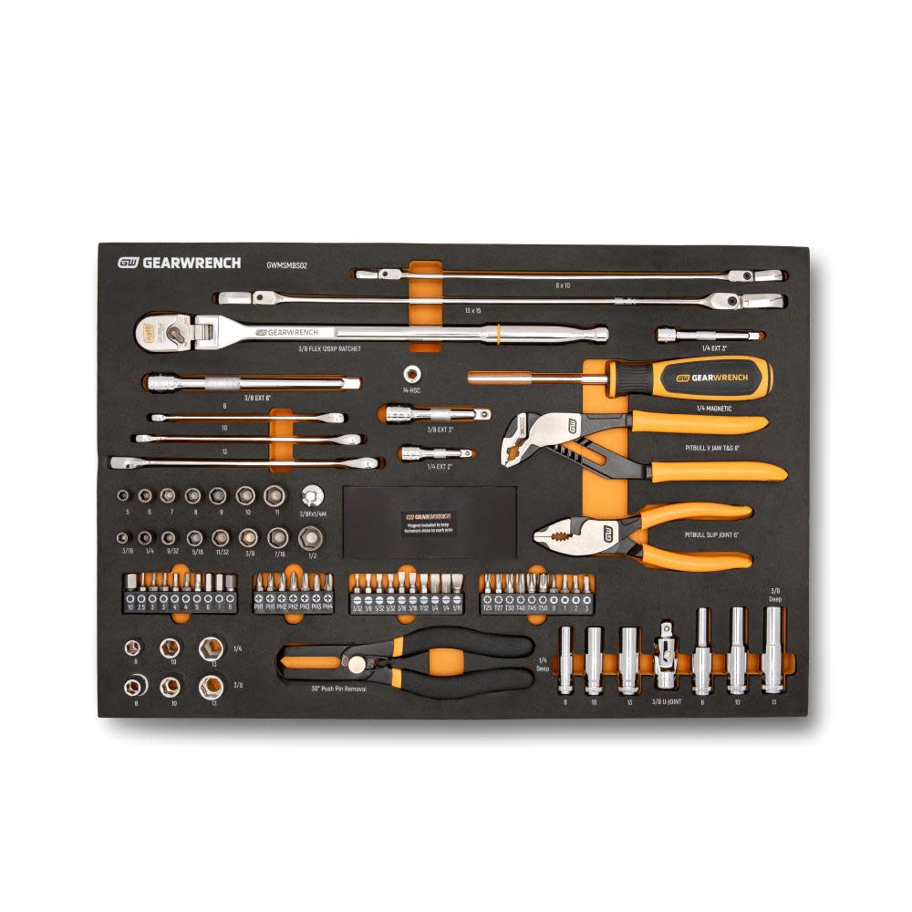 EXLEAR WASHING FOAM 120g 2個セット GEARWRENCH 120XP Automotive Tool Set in Foam Storage Tray 82 Piece