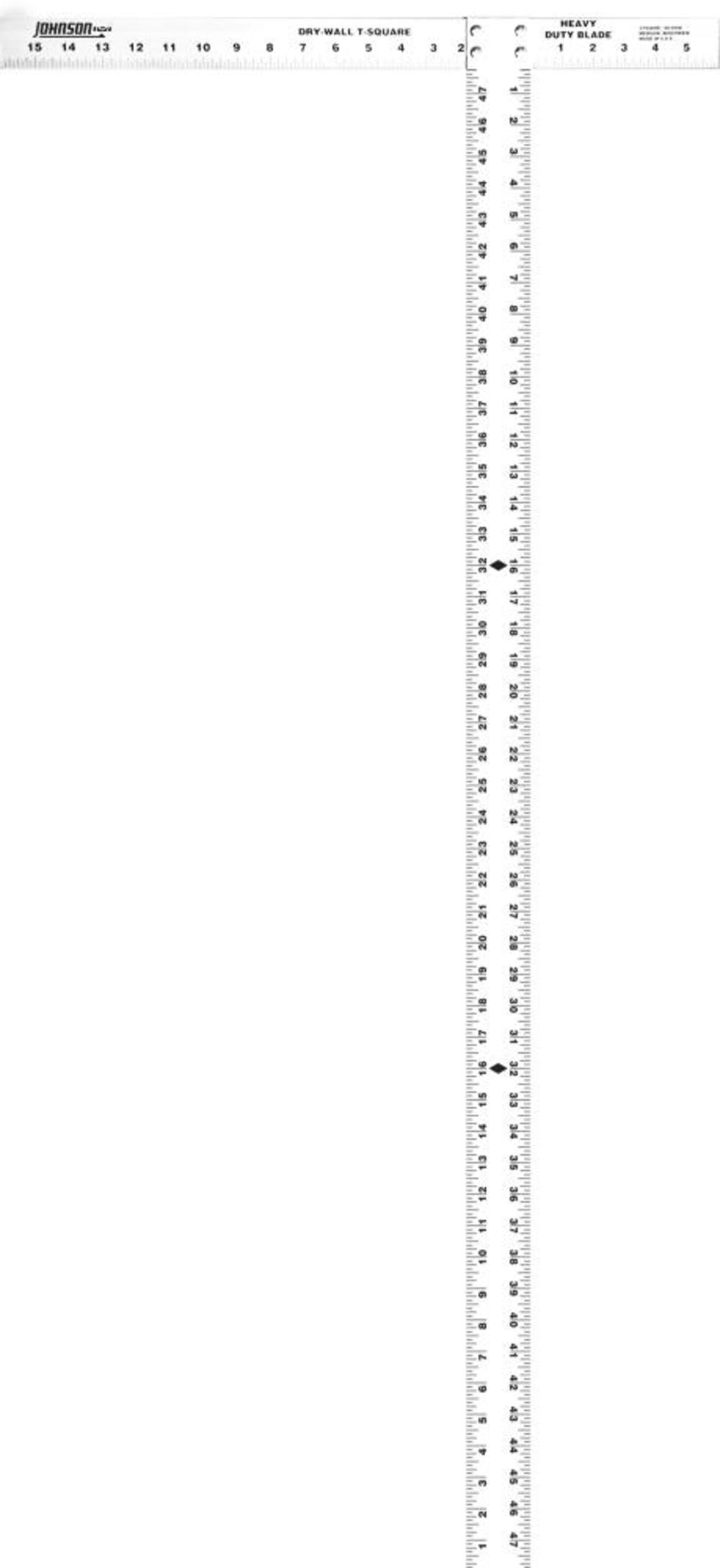 

Johnson Level 48 In. Aluminum Drywall T-Square with Extra Thick Blade