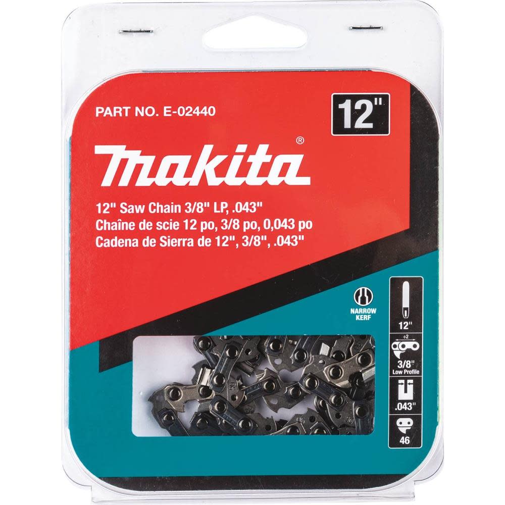 Makita 12 Inch Chainsaw Saw Chain, 3/8 Inch Low Profile