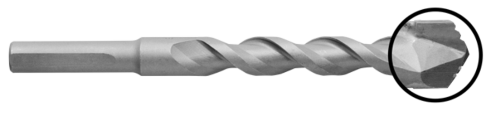 

Relton 1/4 X 4 In. Groo-V Tip Multi-Purpose Masonry Bit