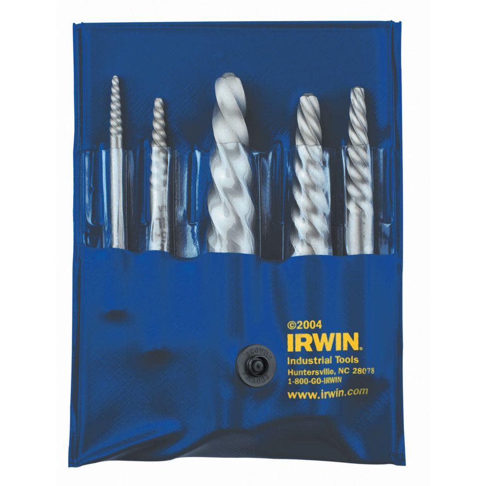 Irwin Spiral Extractor Set 5 Pc. 53535 Acme Tools