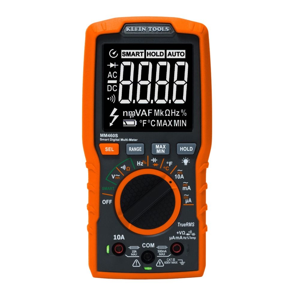 Pinetools Multimeter Klein Tools Auto-Ranging Smart Digital Multimeter 600V AC/DC MM460S ...