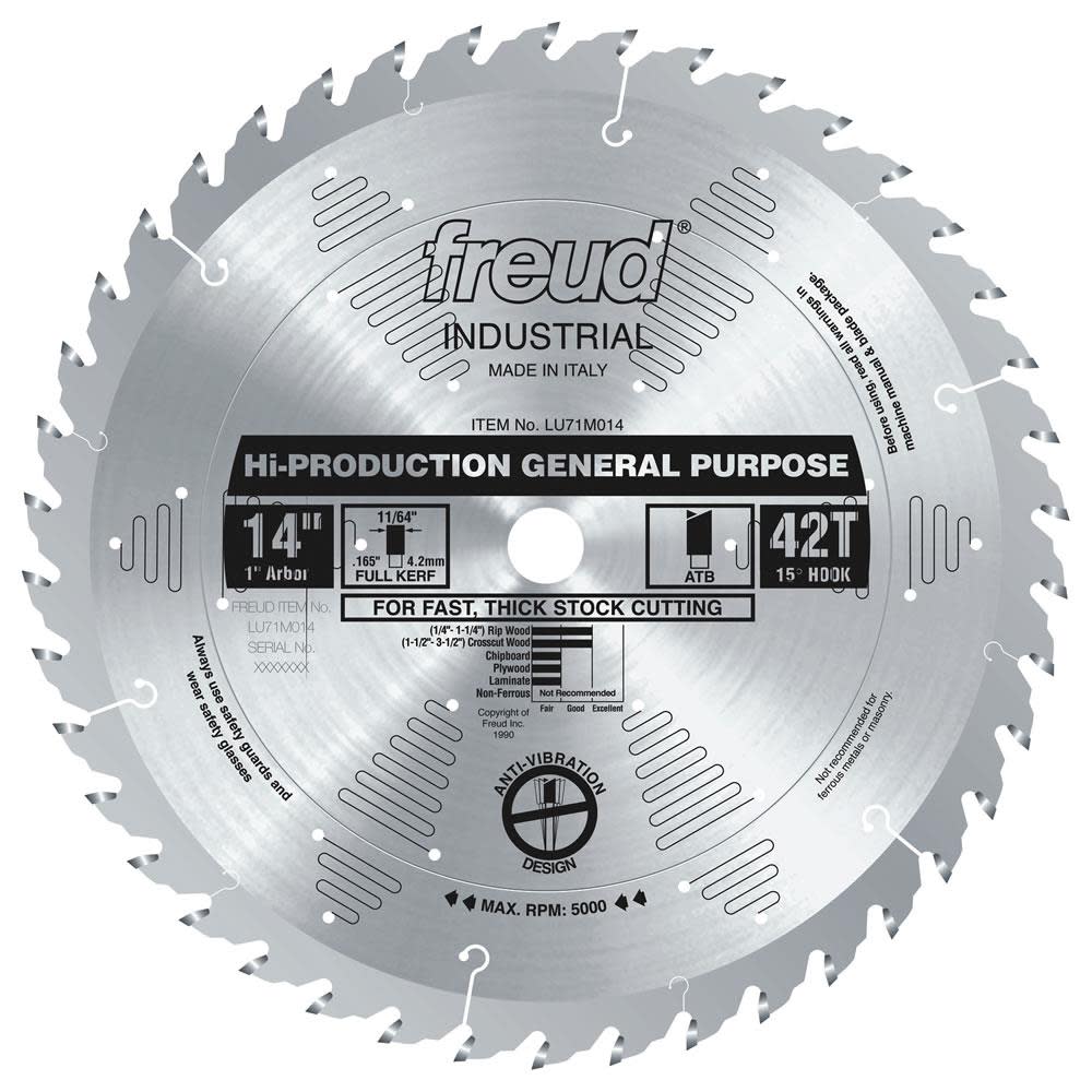 

Freud 14" High-Production General Purpose Blade