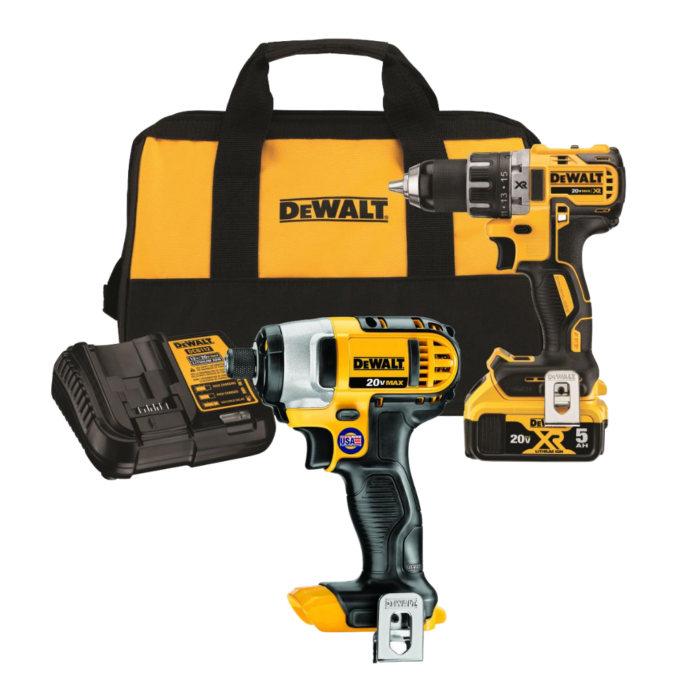 

DEWALT 20V MAX 2pc Cordless Combo Kit Drill Driver Impact Driver